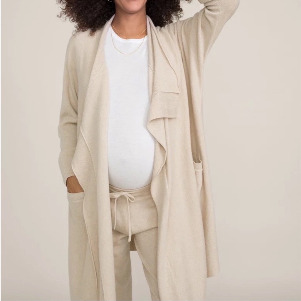 Hatch Airplane 100% cashmere cardigan